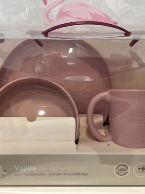 vajilla de aprendizaje Rosa