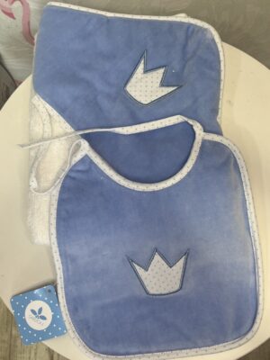 Capa  baño + barbero corona azul