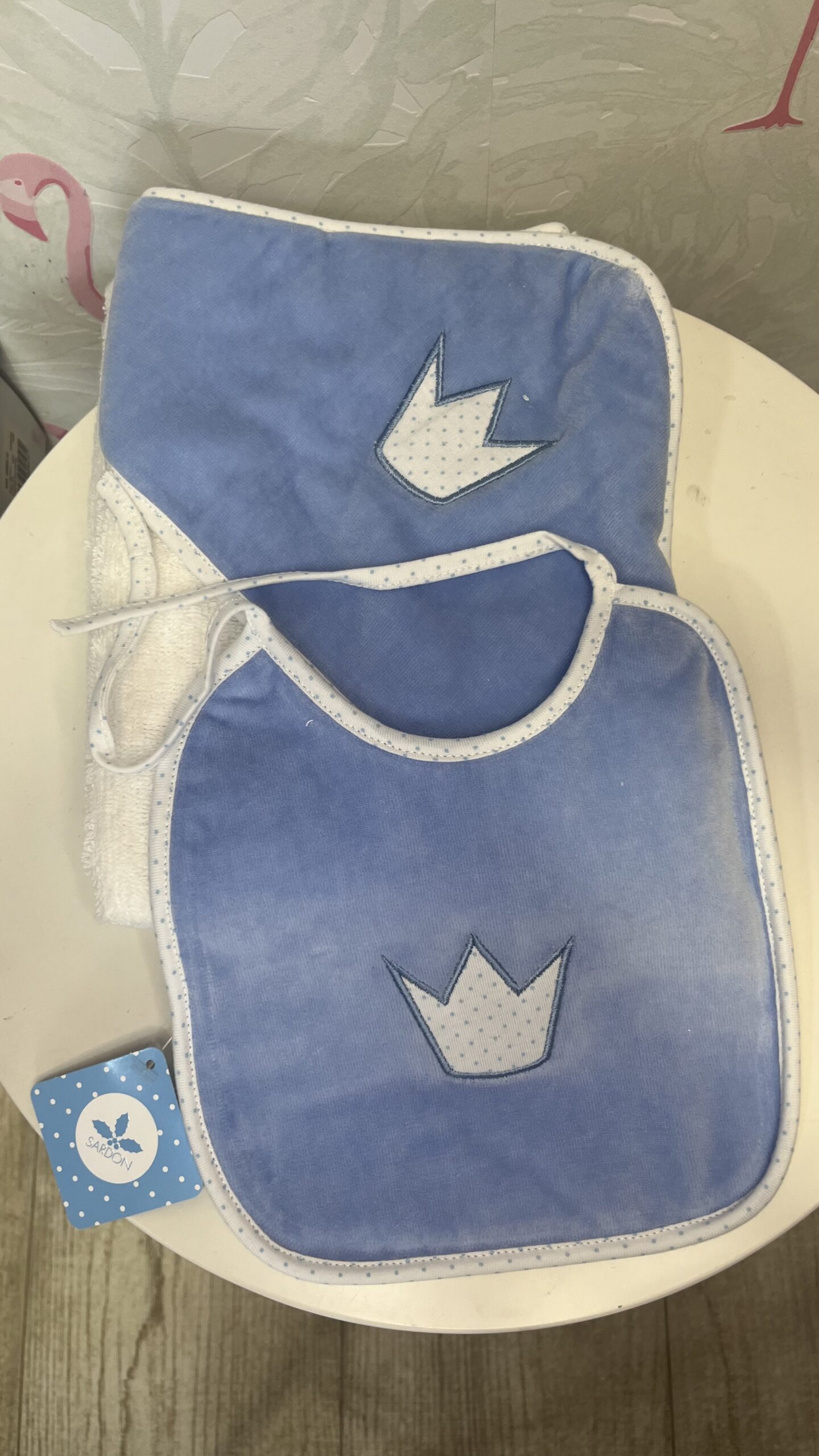 Capa baño + barbero corona azul 1 Capa baño + barbero corona azul
