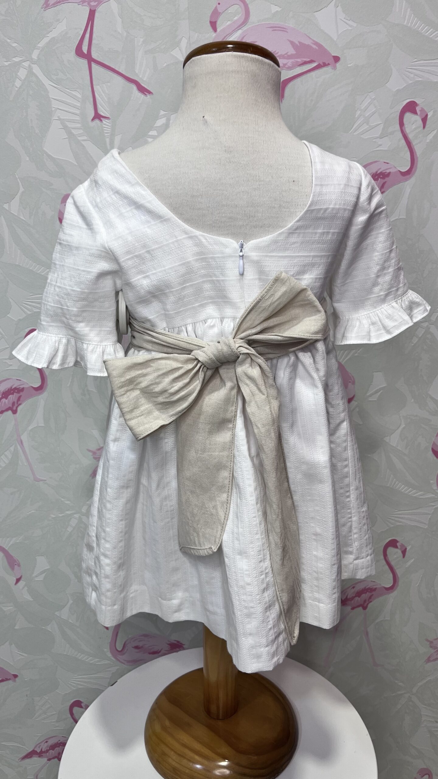VESTIDO BLANCO LINO 2 VESTIDO BLANCO LINO - Imagen 2