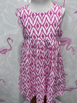 VESTIDO ROMBOS ROSA