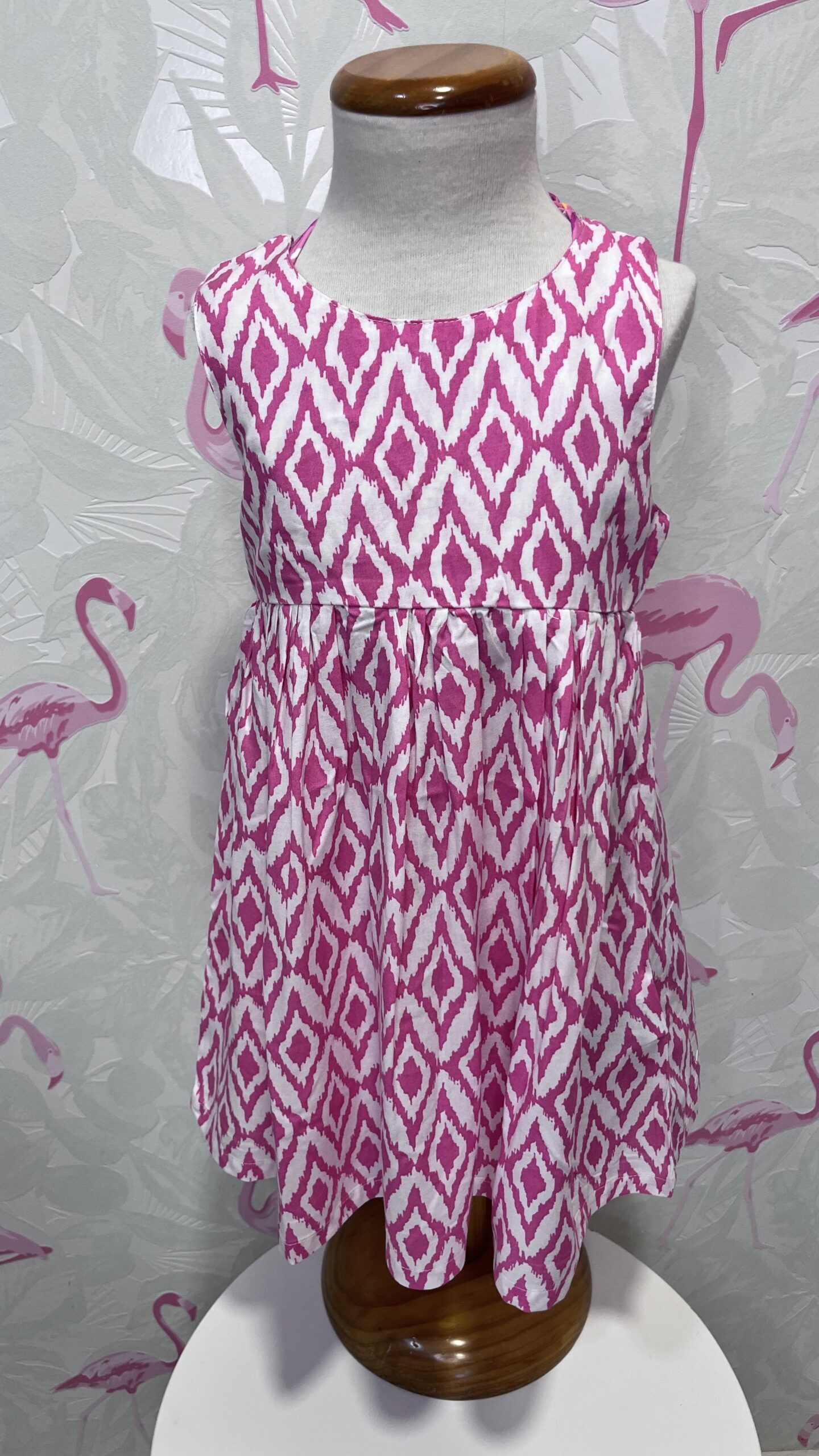 VESTIDO ROMBOS ROSA 1 VESTIDO ROMBOS ROSA