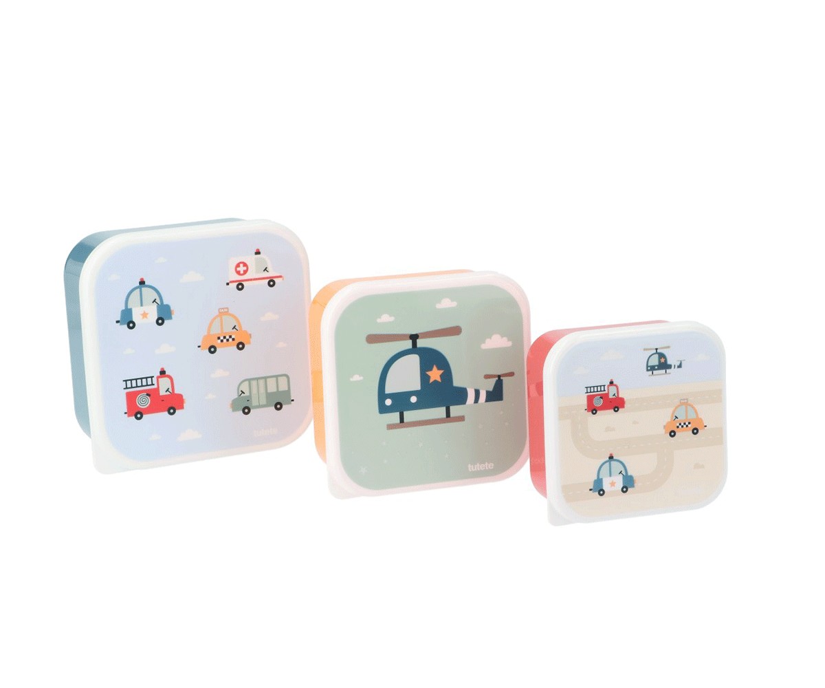 3 CAJAS ALMUERZO CITY CARS 1 3 CAJAS ALMUERZO CITY CARS