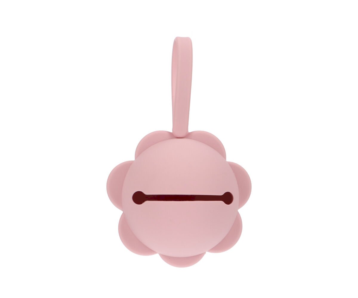 Portachupetes Silicona Flor Pink 1 Portachupetes Silicona Flor Pink