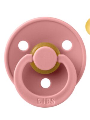 Chupete BIBS Colour Round Dusty Pink en Bolsita
