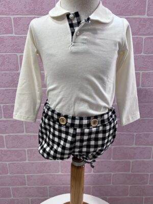 CONJUNTO BBO CUADROS VICHY