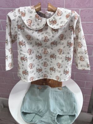 CONJUNTO BEBE   NIÑO ARDILLA
