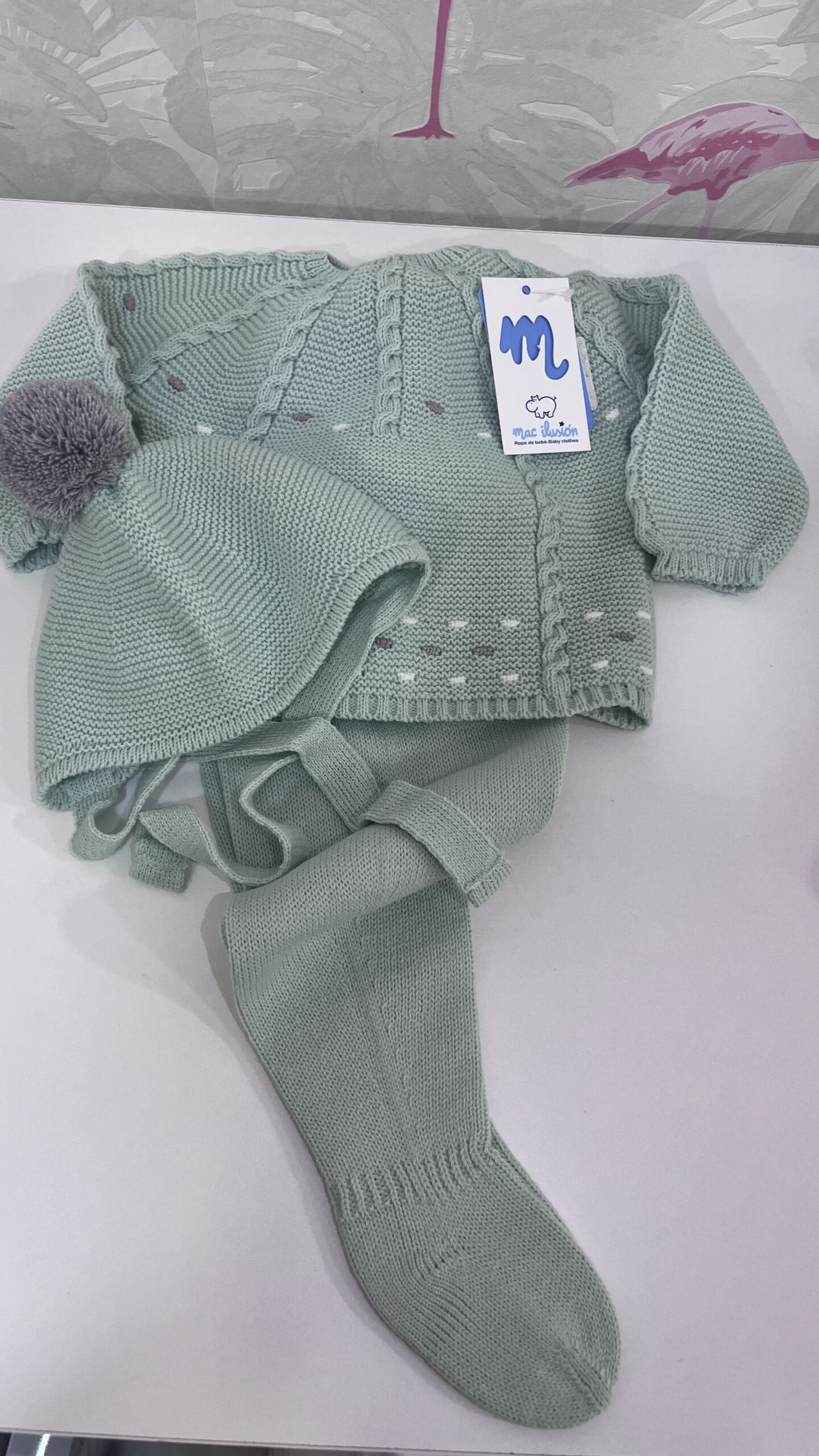CONJUNTO 3P HILO VERDE AMBROSIA 1 CONJUNTO 3P HILO VERDE AMBROSIA
