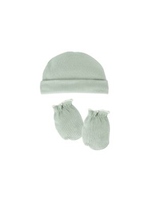 Pack natal gorro y manoplas Calamaro Verde