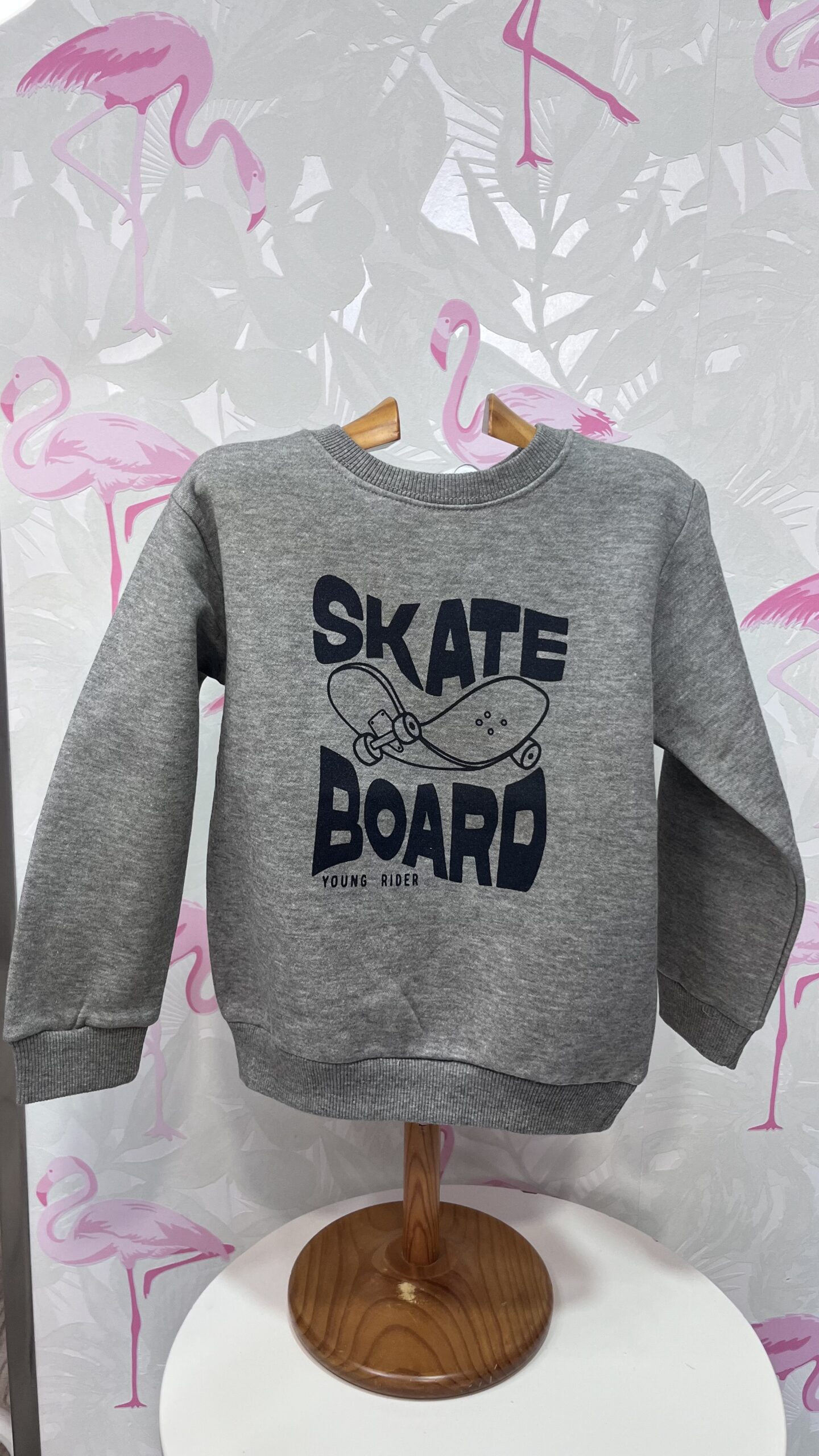 SUDADERA SKATE GRIS 1 SUDADERA SKATE GRIS
