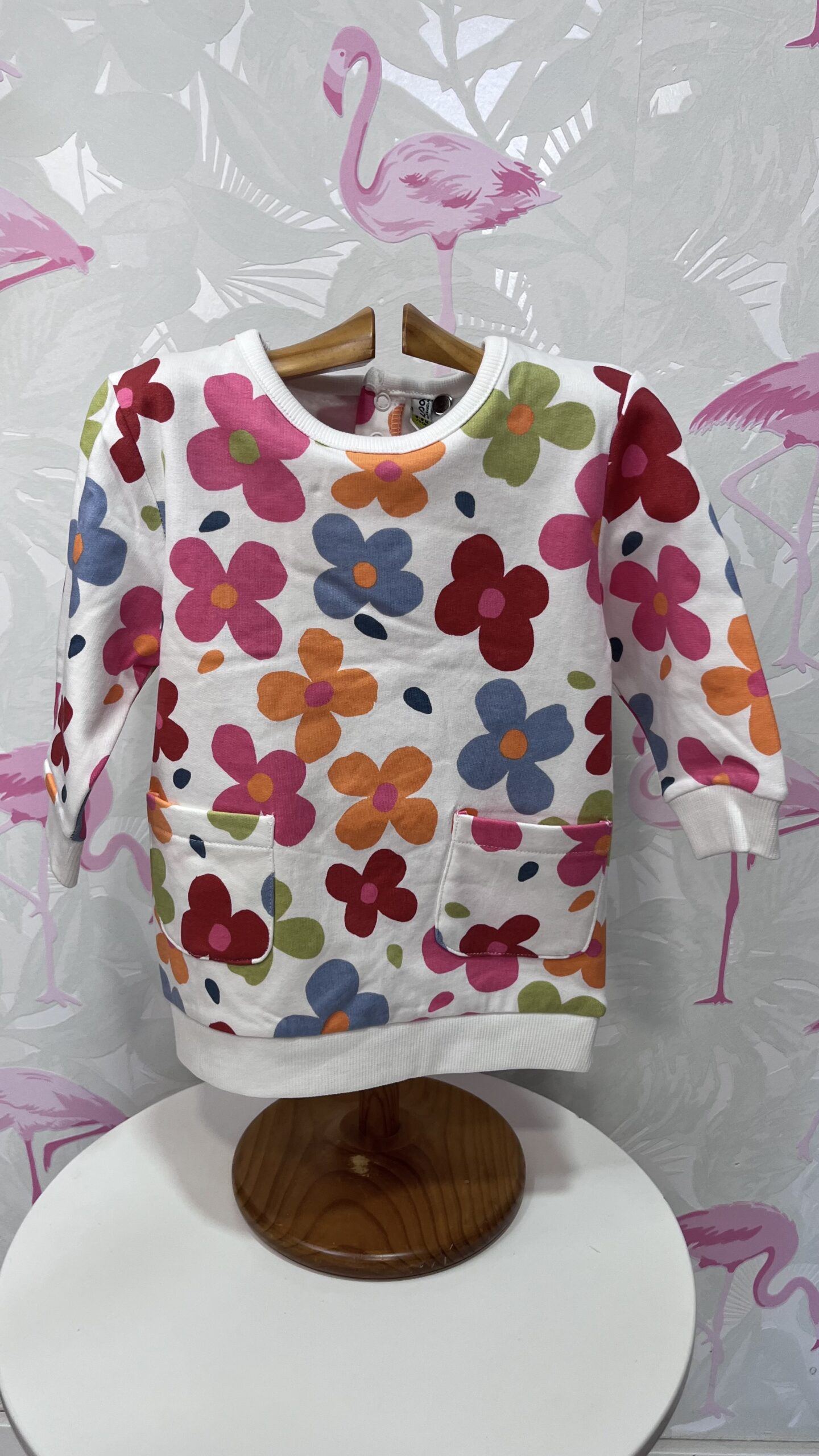 VESTIDO FLORES BEBE 1 VESTIDO FLORES BEBE