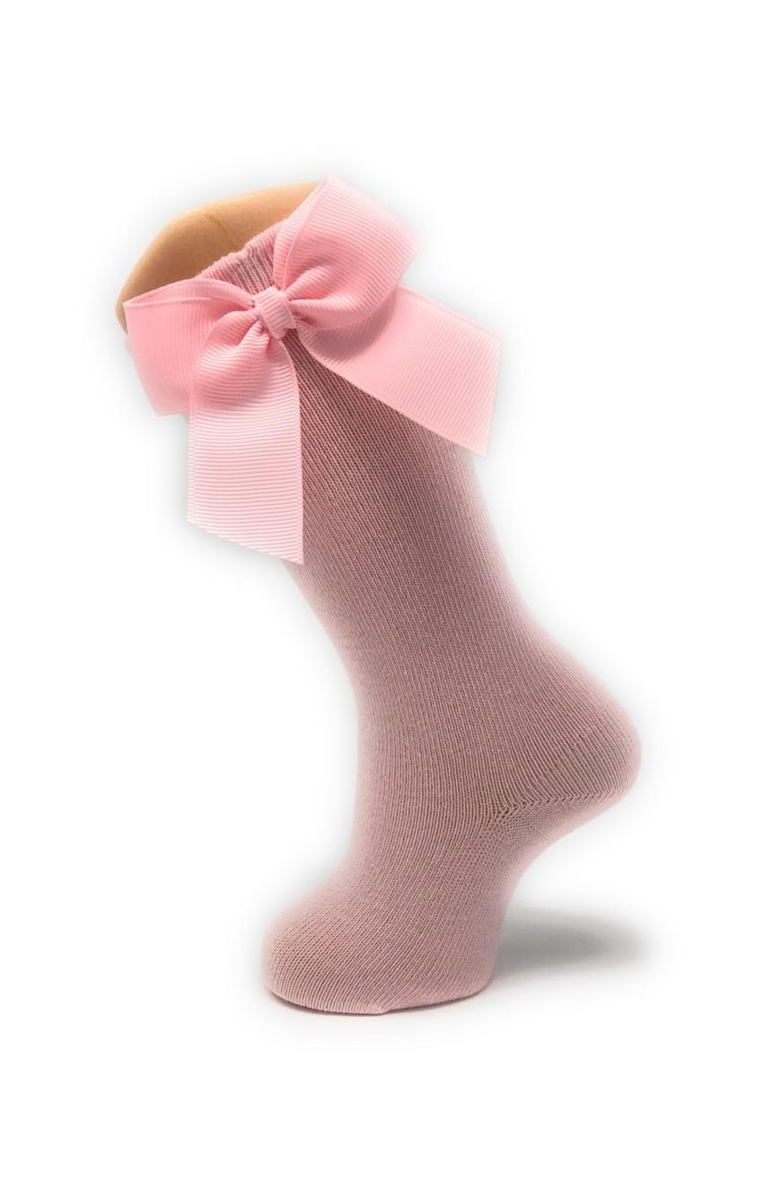 Calcetas Rosa Maquillaje Altas con Lazo Carlomagno 1 Calcetas Rosa Maquillaje Altas con Lazo Carlomagno