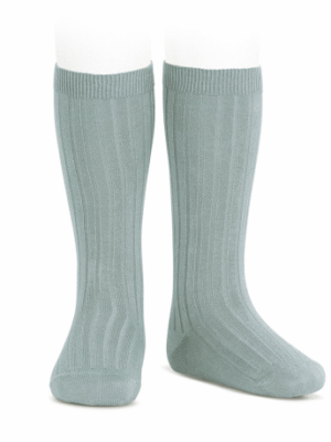 Calcetas Verde Agua Altos Canalé Cóndor
