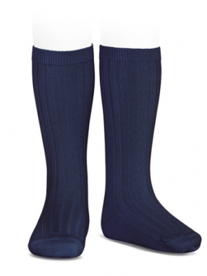 Calcetas Azul Marino Altos Canalé Cóndor