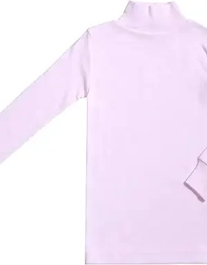 CAMISETA BASICAS CUELLO SEMICISNE ROSA BEBE