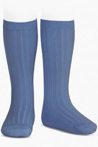 Calcetas Azul Francia Altos Canalé Cóndor