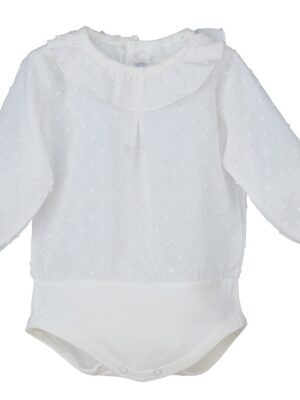 BODY PLUMETI MANGA LARGA BLANCO