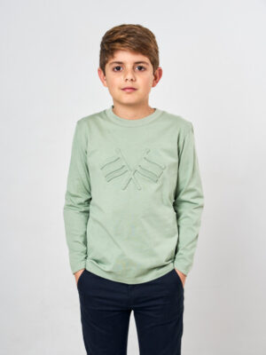 CAMISETA BANDERAS VERDE AGUA
