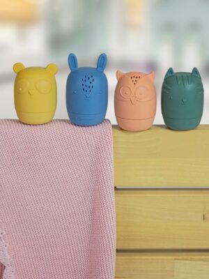 JUGUETES BAÑO SILICONA SET 4 ANIMALITOS
