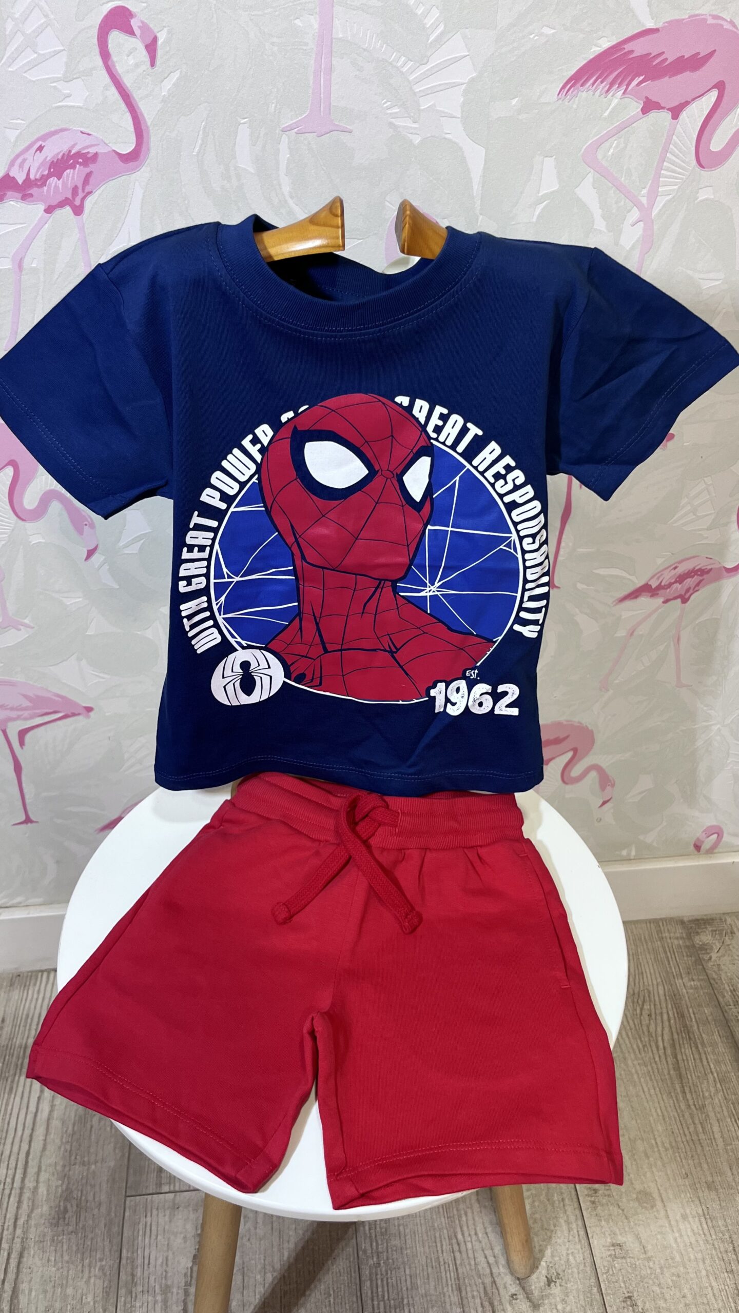 CONJUNTO ALGODON SPIDERMAN 1 CONJUNTO ALGODON SPIDERMAN