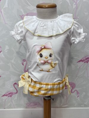 CONJUNTO NIÑA  POLLITO