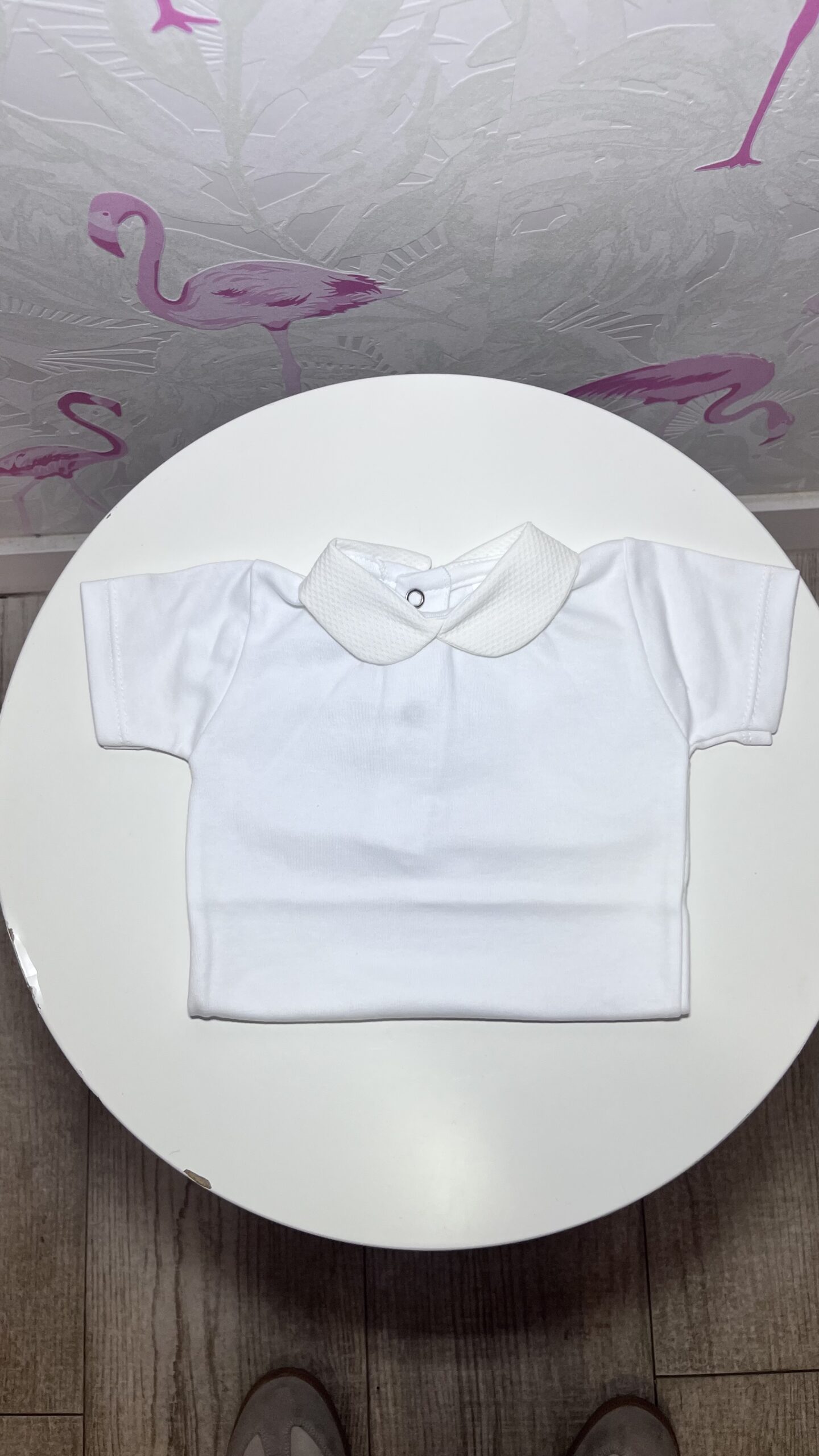 BODY CUELLO BEBE PIQUE BLANCO 1 BODY CUELLO BEBE PIQUE BLANCO