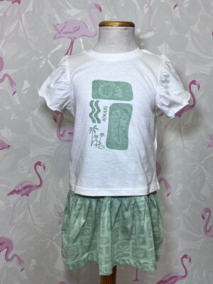 La Mar Salá - Moda Infantil 3 CONJUNTO CAMISETA Y FALDA MAR