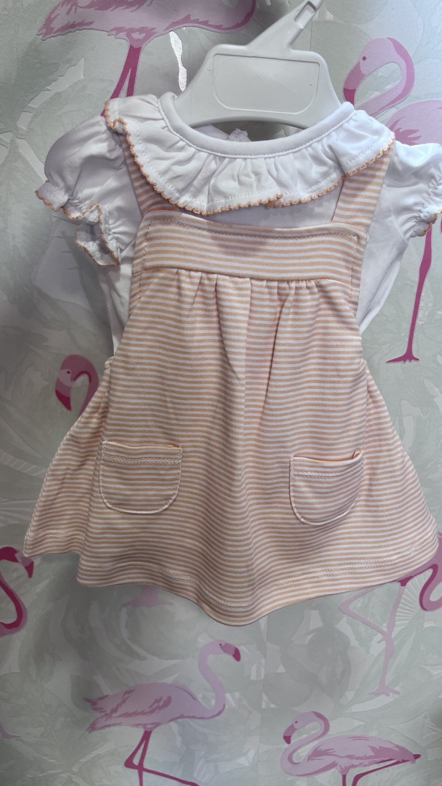 VESTIDO ALGODON MELOCOTON Y BODY 1 VESTIDO ALGODON MELOCOTON Y BODY