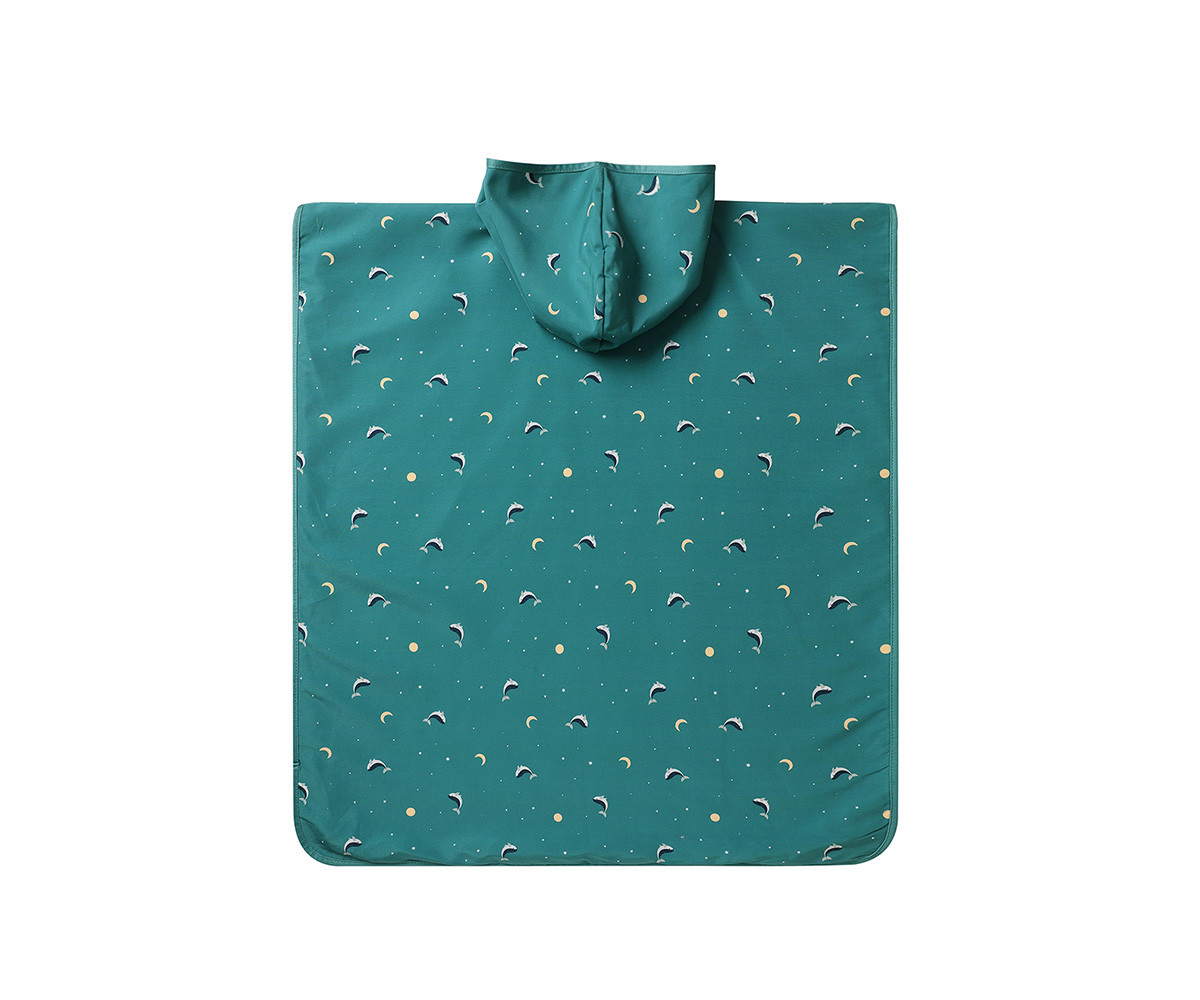 Poncho de Playa Whale Teal (Talla M) 2 Poncho de Playa Whale Teal (Talla M) - Imagen 2