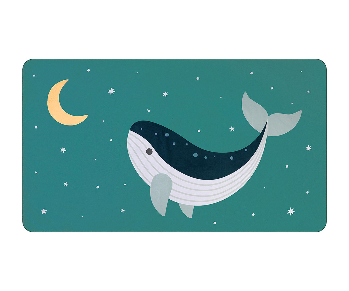 Toalla Playa Microfibra Whale Teal 1 Toalla Playa Microfibra Whale Teal