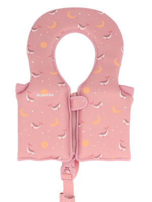 La Mar Salá - Moda Infantil 22 Chaleco Flotador Aprendizaje Whale Pink Talla 1-2 años