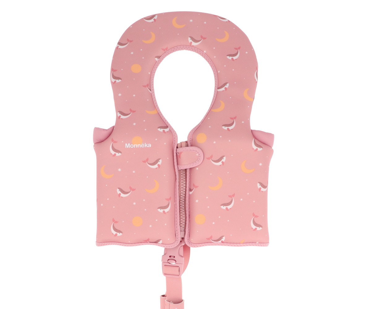 Chaleco Flotador Aprendizaje Whale Pink Talla 1-2 años 1 Chaleco Flotador Aprendizaje Whale Pink Talla 1-2 años