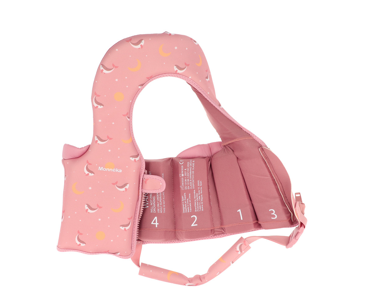 Chaleco Flotador Aprendizaje Whale Pink Talla 1-2 años 2 Chaleco Flotador Aprendizaje Whale Pink Talla 1-2 años - Imagen 2