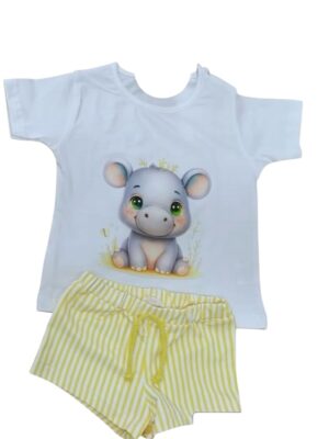 CONJUNTO BAÑO NIÑO HIPOPOTAMO