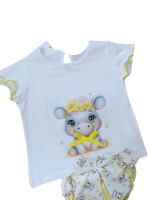 La Mar Salá - Moda Infantil 14 CONJUNTO BAÑO NIÑA HIPOPOTAMO