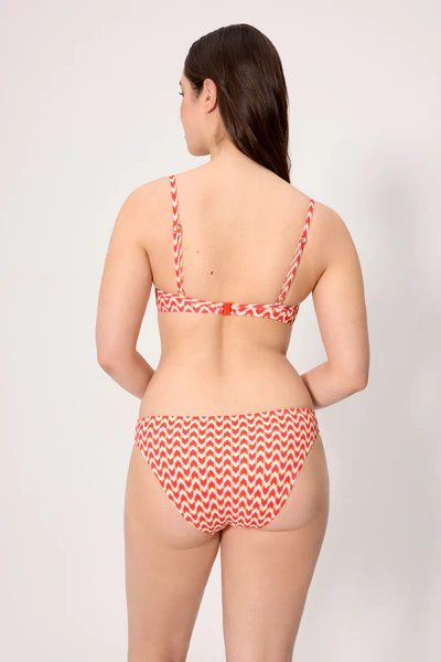 Braga bikini micropiqué estampada coral 3 Braga bikini micropiqué estampada coral - Imagen 3
