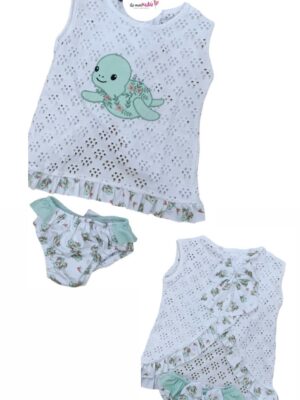 La Mar Salá - Moda Infantil 11 CONJUNTO BAÑO TORTUGA