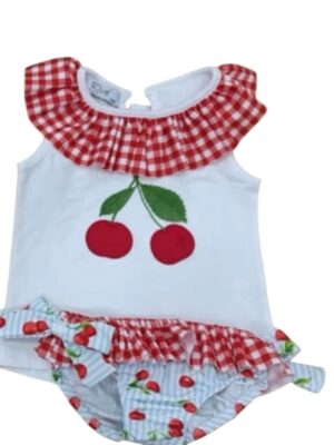 La Mar Salá - Moda Infantil 5 CONJUNTO BAÑO CEREZAS