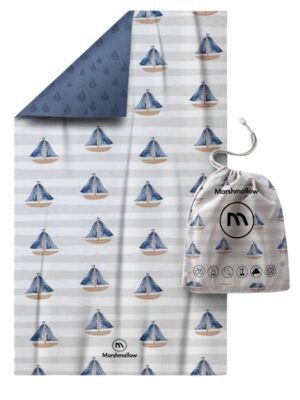 Toalla Marshmallow barcos 90x180