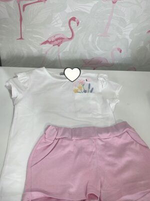 La Mar Salá - Moda Infantil 6 CONJUNTO NIÑA BOLSILLO FLORES