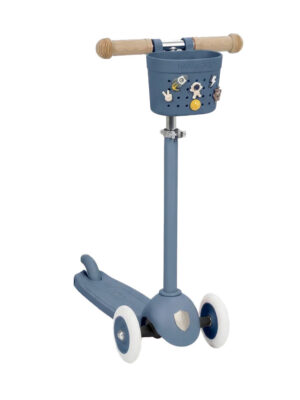 Patinete Banwood Eco + Cesta Pin & Ride Deep Sea