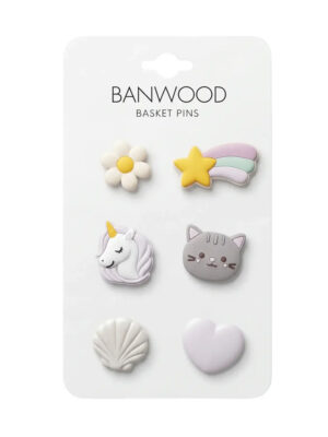 Pines Decorativos Cestas Banwood unicornio