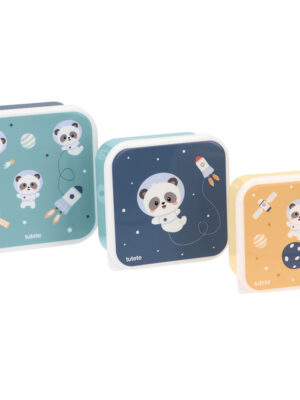3 Cajas Almuerzo Pandas in Space