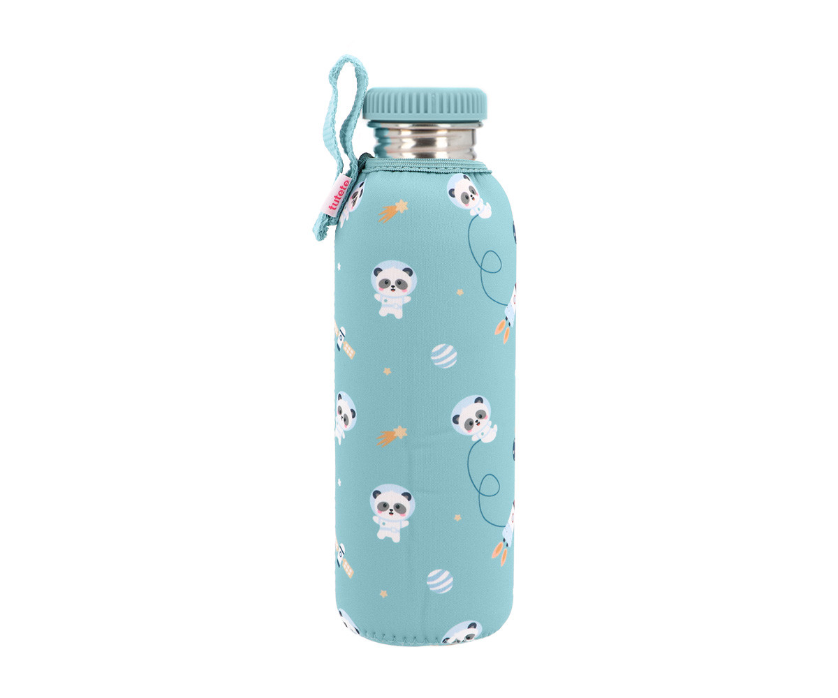 Botella Acero con Funda Pandas in Space Personalizable 750ml 1 Botella Acero con Funda Pandas in Space Personalizable 750ml