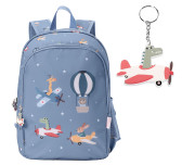 Mochila Mediana Planes + Llavero 1 Mochila Mediana Planes + Llavero
