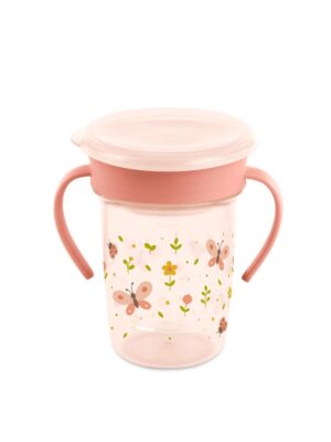 Vaso de aprendizaje sippy cup 360 butterfly