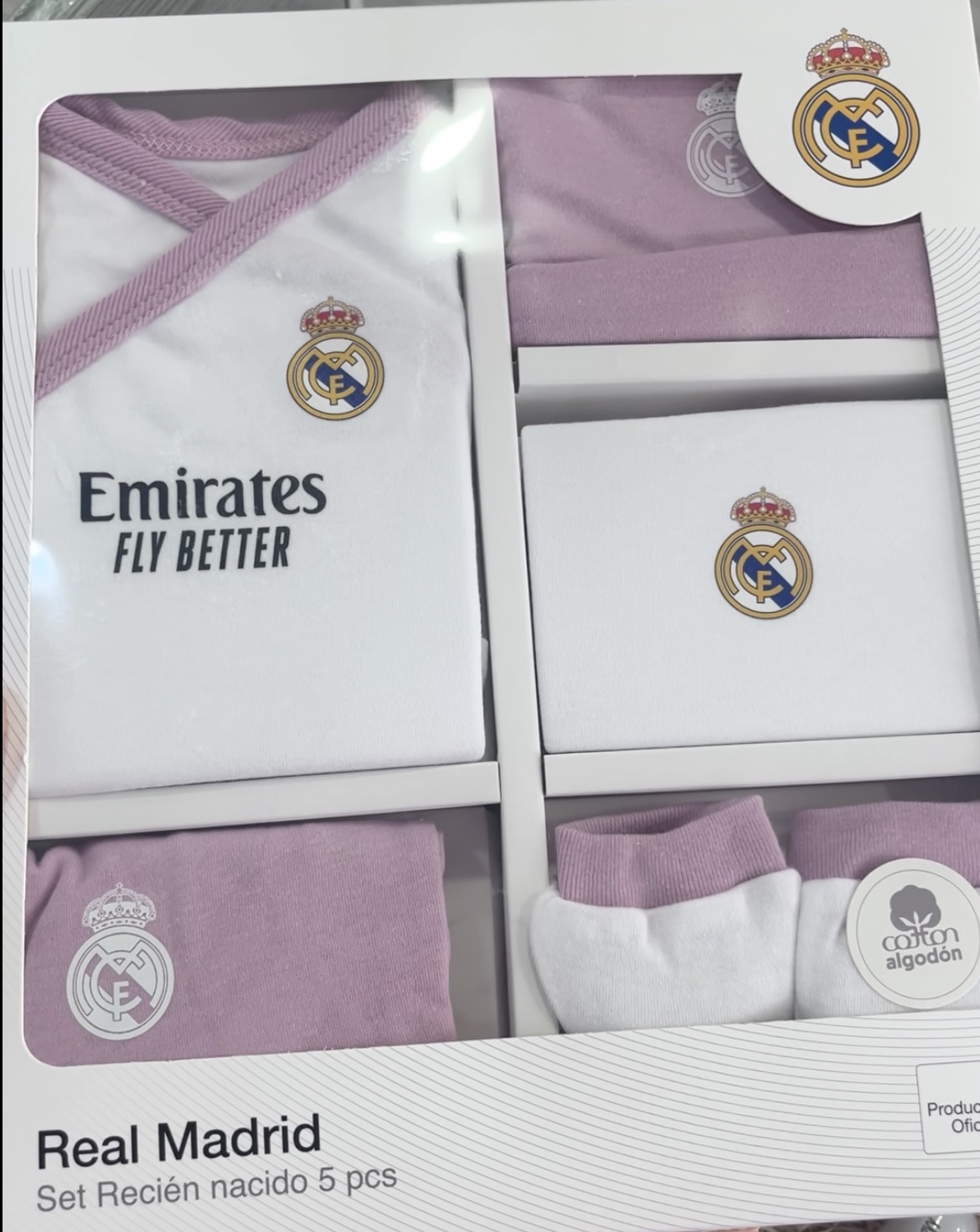 SET 1 PUESTA REAL MADRID ROSA 0-3 MESES 1 SET 1 PUESTA REAL MADRID ROSA 0-3 MESES