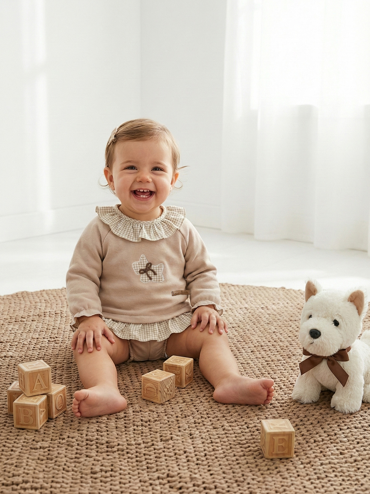Jesusin ECO bordado + Culotte fleece "WESTY NATURAL" 2 Jesusin ECO bordado + Culotte fleece "WESTY NATURAL" - Imagen 2