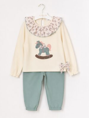 CONJUNTO ALGODON CABALLITO NIÑA