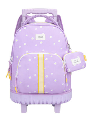 Mochila Escolar Trolley May Daisy Lilac